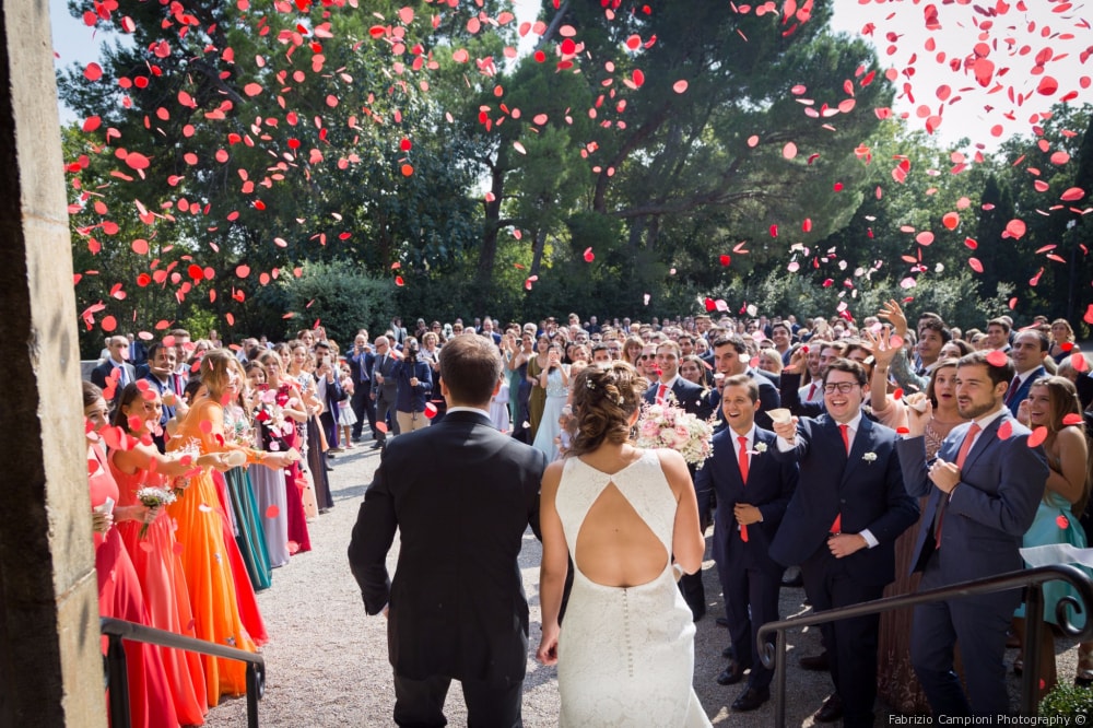 A luxury destination wedding in Barcelona. Photo by Castell de Peralada