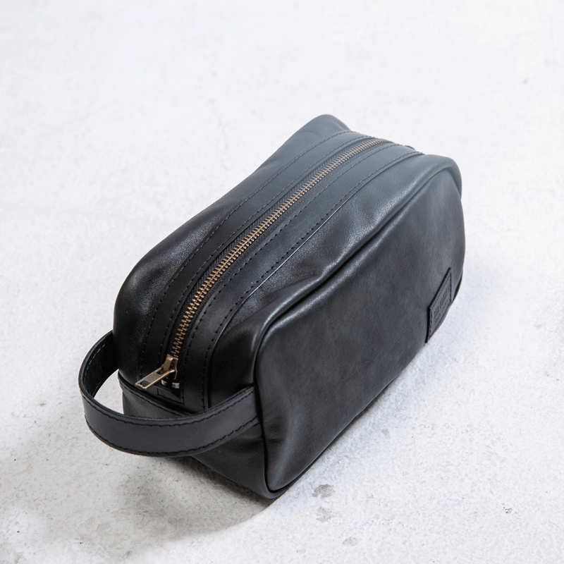 Enhance Your Guests' Experience with the Jerome Leather Toiletry Bag!